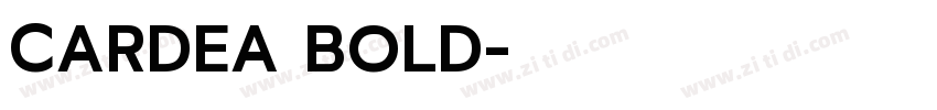 CARDEA BOLD字体转换